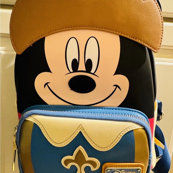 Disney Kids Mickey Mouse Backpack - Blue, Black, Gold, Brown - Picture 2 of 5